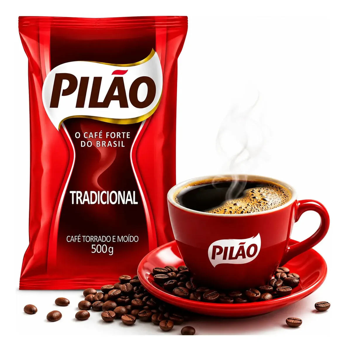Café Pilão Tradicional Torrado e Moído 500 g