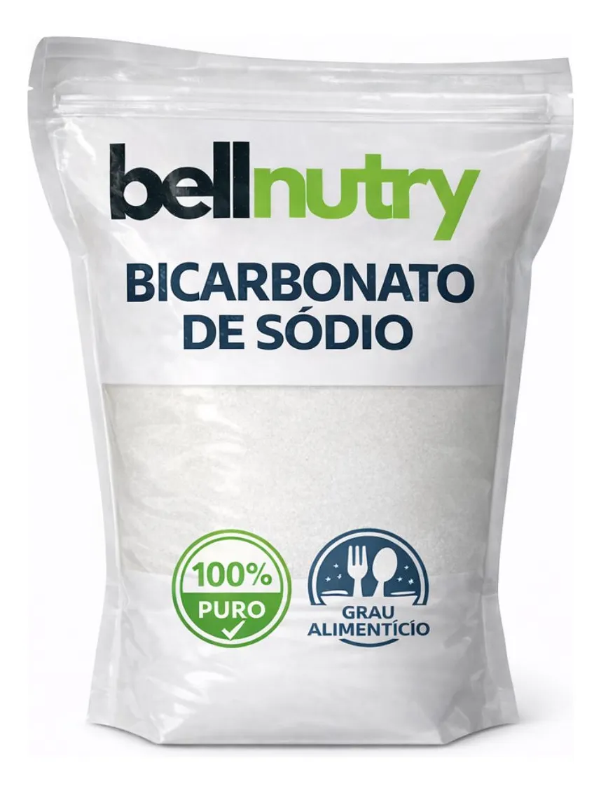 Bicarbonato de Sódio 1 kg Puro — Grau Alimentício