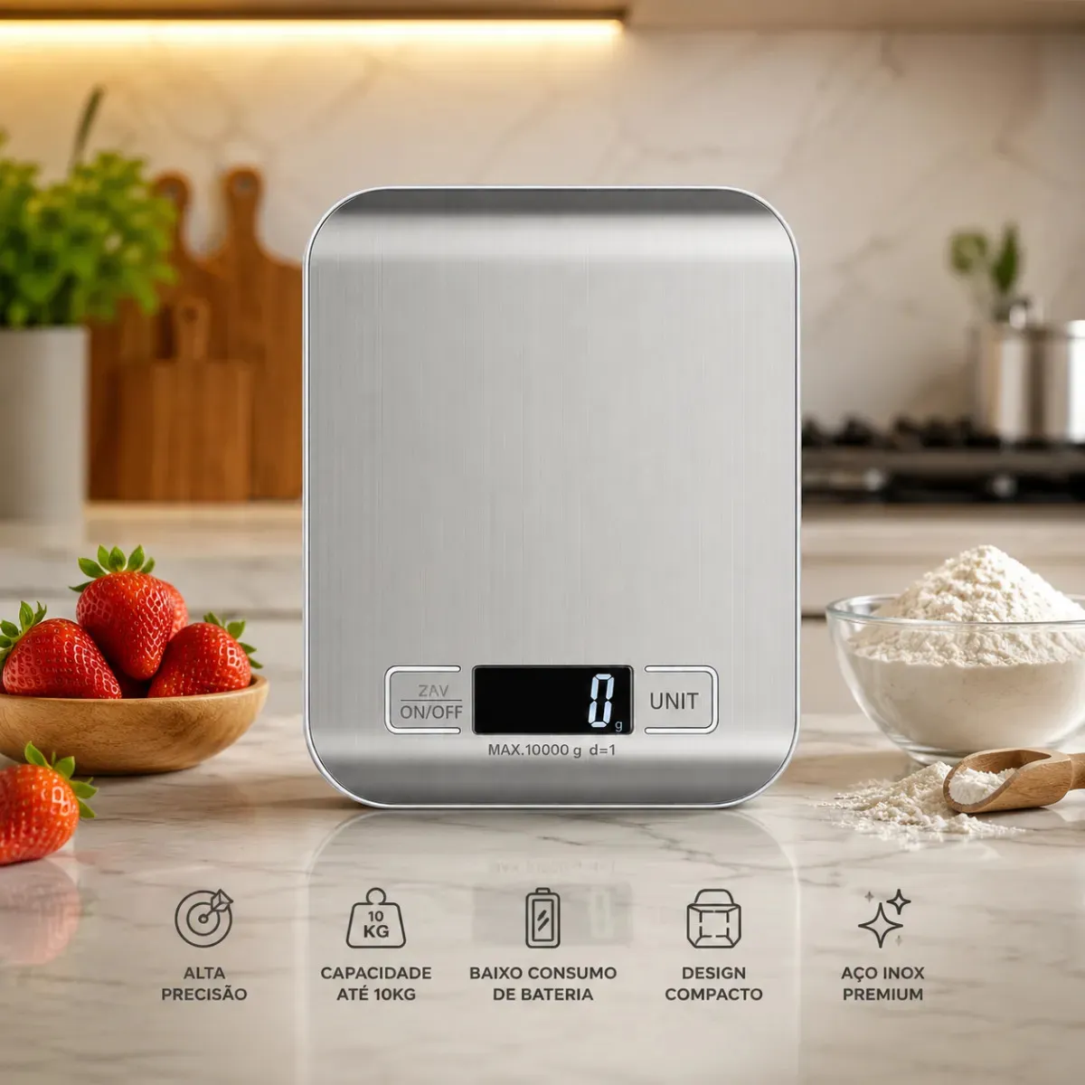 Balança Digital para Cozinha 10kg